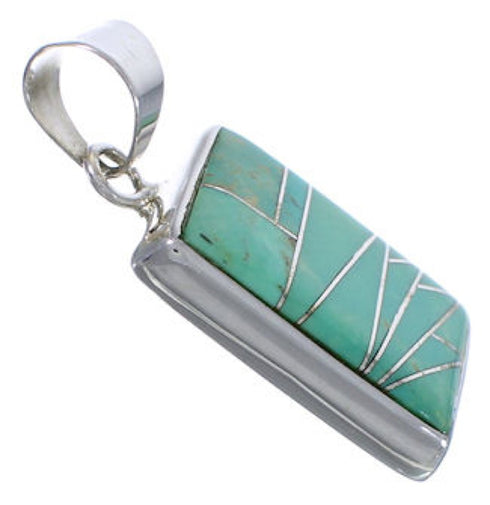 High Quality Jewelry Turquoise Genuine Sterling Silver Pendant PX29376